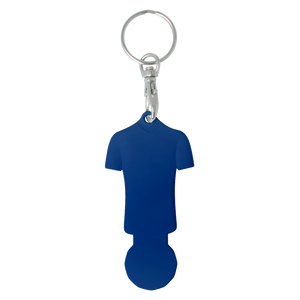 Shirt Shaped Trolley Stick Keyring