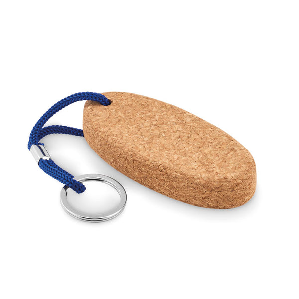 Branded Floating cork key ring
