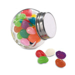 Branded Glass jar with jelly beans