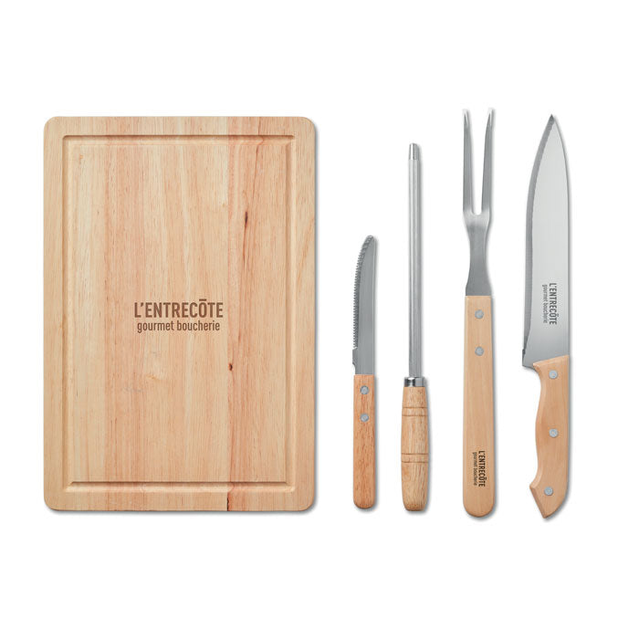 Branded Set of 4 BBQ Grilling accessories
