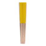 Manual hand fan with wood handle