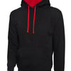 Branded Contrast Hooded Sweatshirt