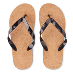Cork beach slippers L