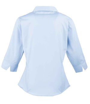 Premier Ladies 3/4 Sleeve Poplin Blouse