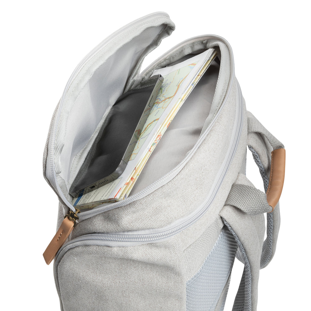 Branded Impact AWARE™ 16 oz. recycled canvas 15" laptop backpack