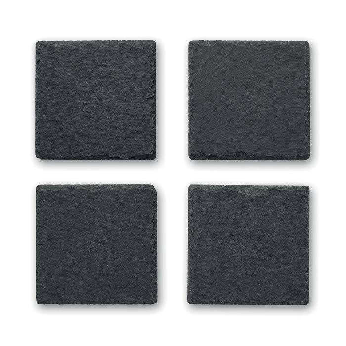 Branded Slate coasters with EVA bottom
