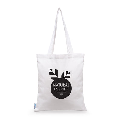 100% Recycled Long Handled Cotton 4oz Shopper Bag