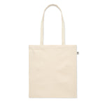 180 gr/m² Organic cotton shopping bag with Long Handles