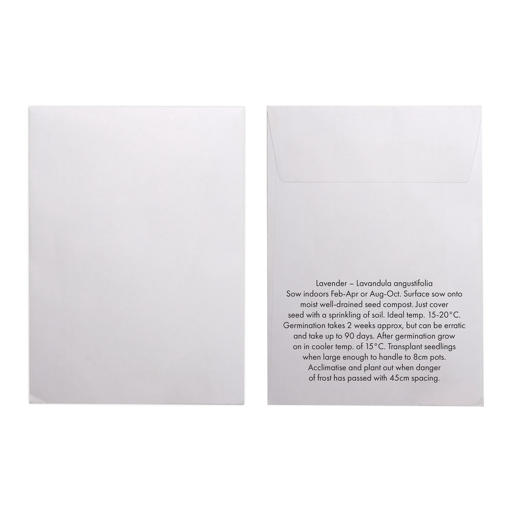 Seed Pack in White Paper Envelope