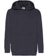 Fruit of the Loom Kids Classic Hooded Sweatshirt Deep Navy