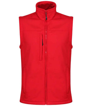 Regatta Flux Soft Shell Bodywarmer Classic Red/Seal Grey