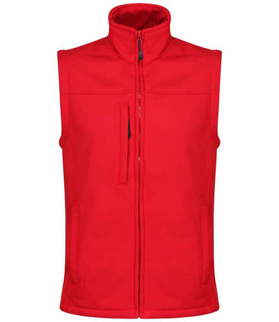 Regatta Flux Soft Shell Bodywarmer Classic Red/Seal Grey