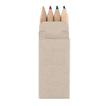 Branded 4 mini coloured pencils