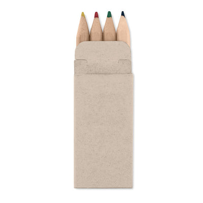 Branded 4 mini coloured pencils