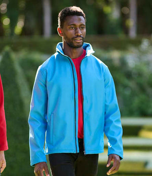 Regatta Ablaze Printable Soft Shell Jacket French Blue/Navy