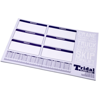 Branded Desk-Mate® A2 notepad 50 pages