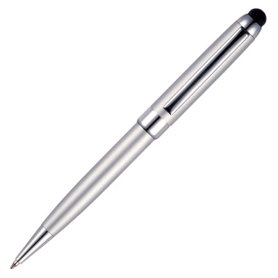 Branded ASTON STYLUS ball pen with chrome trim
