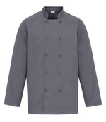 Premier Long Sleeve Chef's Jacket Steel