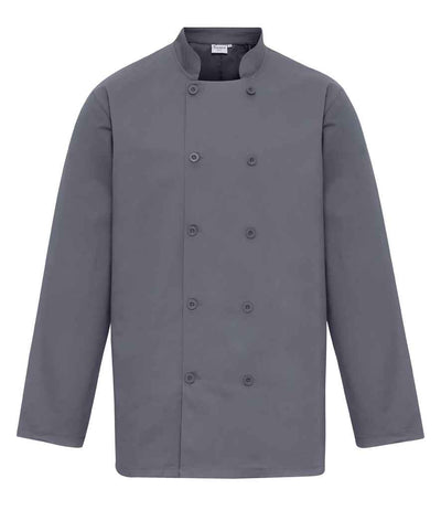 Premier Long Sleeve Chef's Jacket Steel