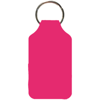 Recycled Imitation Leather Key Fob - Square Shape