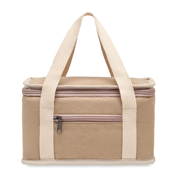 Branded 6 can cool bag canvas 320gr/m²