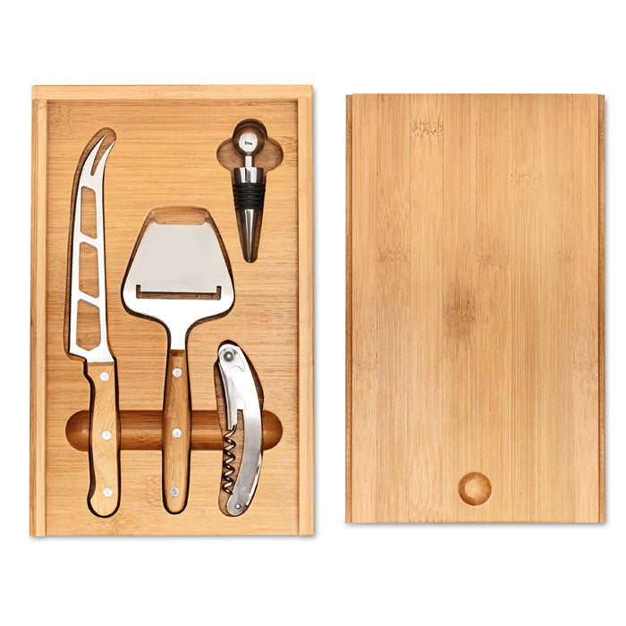 Branded Cheese and wine set