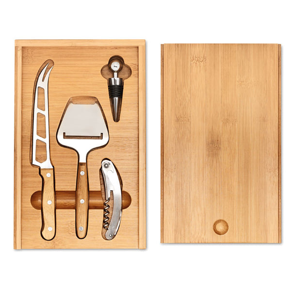 Branded Cheese and wine set