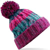 Branded Beechfield Corkscrew Pom Pom Beanie