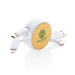 Branded RCS recycled plastic Ontario 6-in-1 retractable cable
