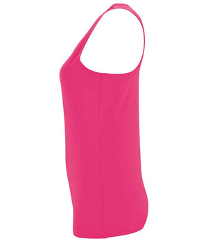 SOL'S Ladies Sporty Performance Tank Top Neon Pink
