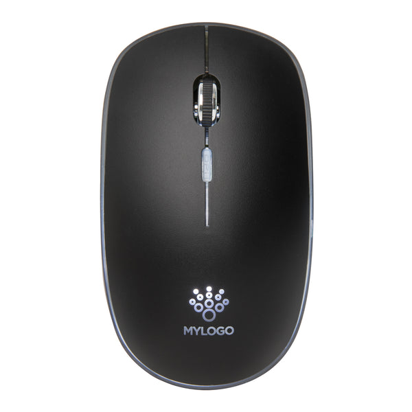 Branded Light up logo wireless mouse