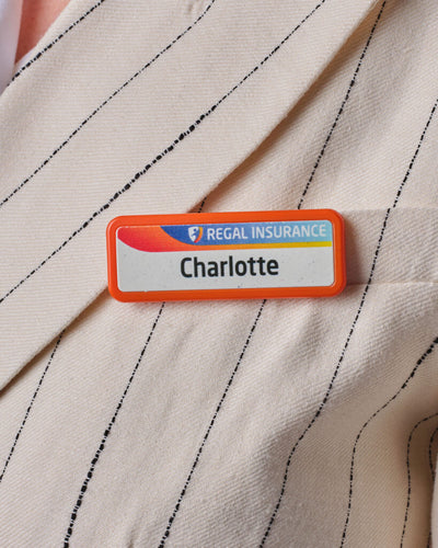 Select Name Badge - Slim Rectangle - Safety Pin