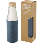 Branded Hulan 540 ml copper vacuum insulated stainless steel bottle with bamboo lid