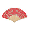 Branded Manual hand fan with bamboo handle