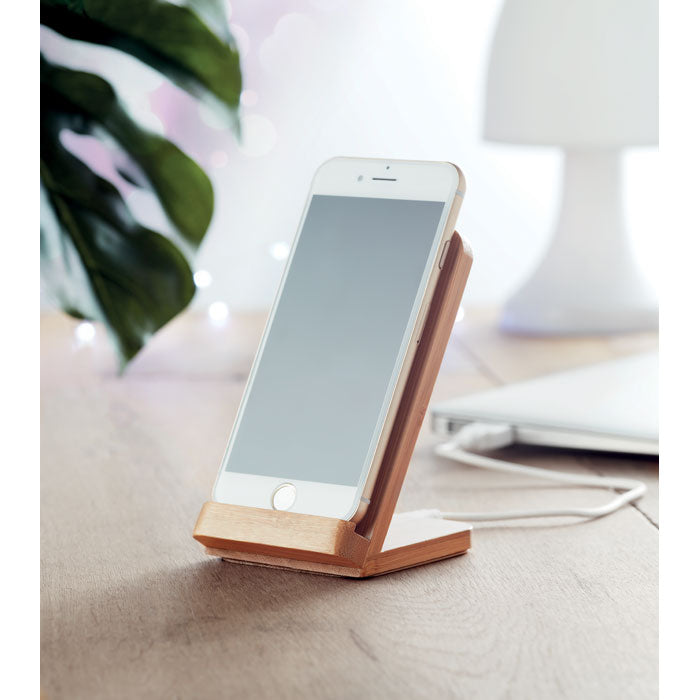 Branded Bamboo wireless charge stand5W