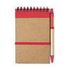 Branded A6 recycled notepad with pen