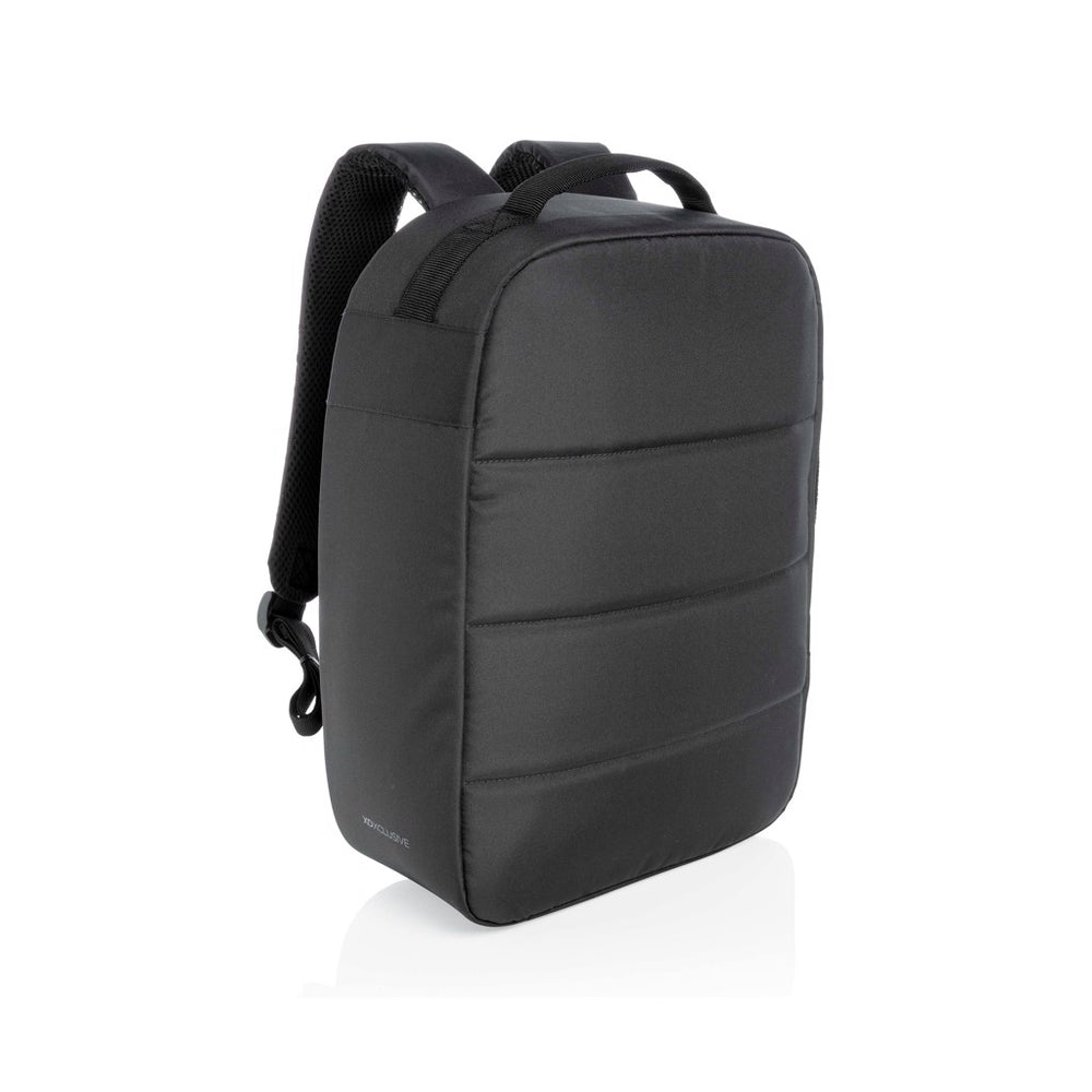 Branded Impact AWARE™ RPET anti-theft 15.6" laptop backpack