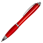 Curvy Ball Pen in all red