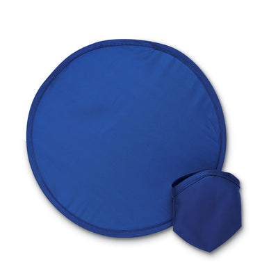 Foldable frisbee in pouch