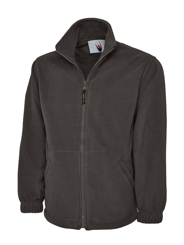 Branded Heavyweight Full Zip Fleece Jacket