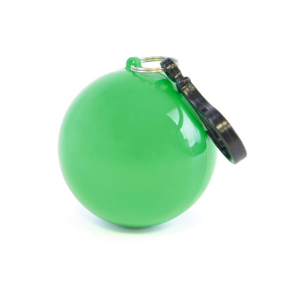 White Poncho In Plastic Ball with Split Ring Keyring