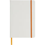 Spectrum A5 white notebook with coloured strap