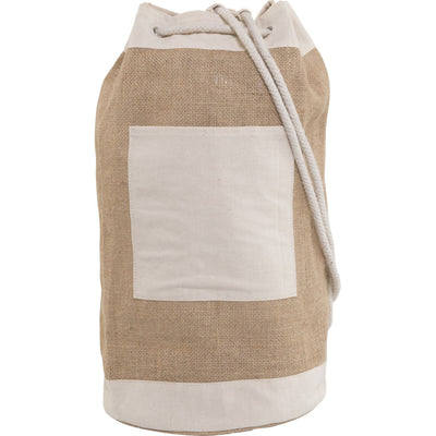 Branded Skurkhill Jute duffel bag