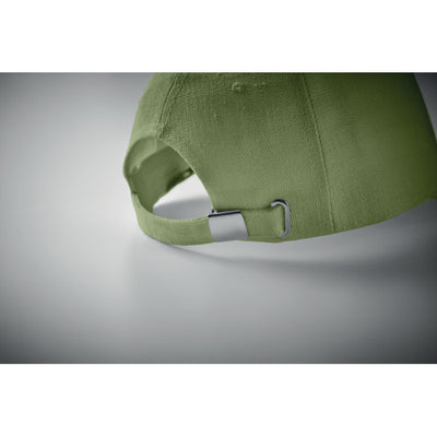 Hemp baseball cap 370 gr/m² Green