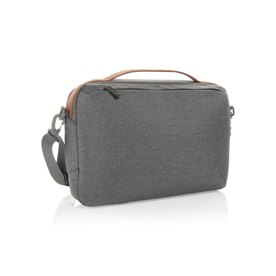 Branded Impact AWARE™ 300D two tone deluxe 15.6" laptop bag