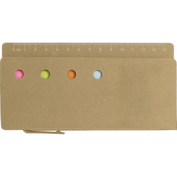Branded Cleton Cardboard holder with ruler