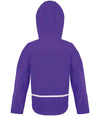 Result Core Kids TX Performance Hooded Soft Shell Jacket Purple/Grey
