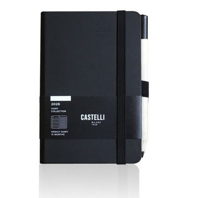 Branded Castelli Pocket Ivory Matra Diary