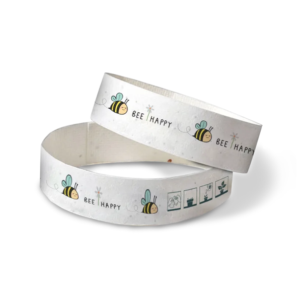 Seeded Paper Wristbands