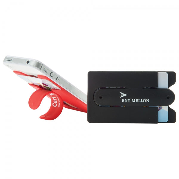 Branded Silicone Smart Wallet with Pop Up Stand